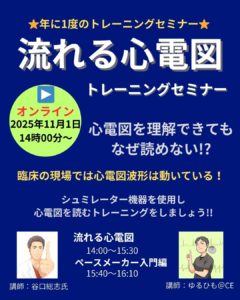 11.1（オンライン）流れる心電図トレーニングセミナー2025
