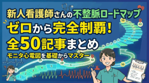 新人看護師さんが不整脈の読み方を基礎から完全マスターできるロードマップ｜モニタ心電図シリーズ全50記事まとめ
