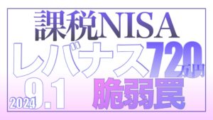 新NISAが非課税だと思ってたら情報弱者【資産状況】レバナス720万円の結果